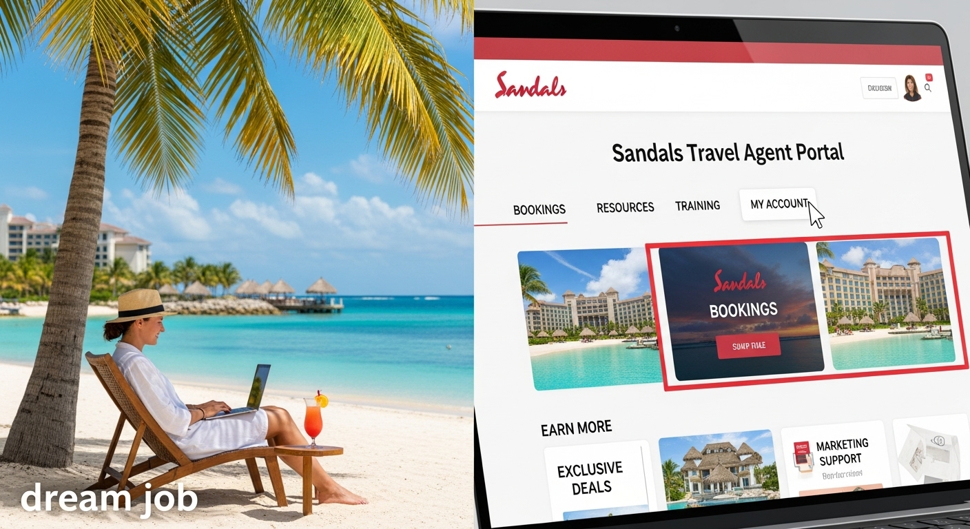 sandals travel agent portal